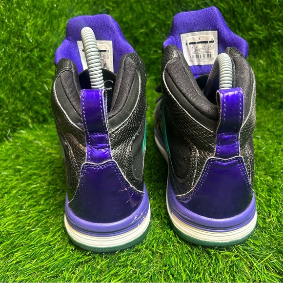 Nike Kids Sneakers Black Purple Teal - Picture 4 of 8